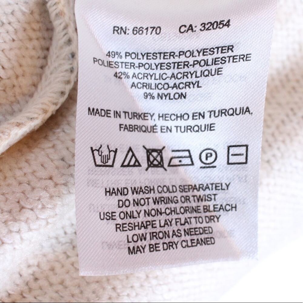 ANTHROPOLOGIE Postage Stamp 9-HIS STCL Pullover Floral Sweater Size XS - Picture 4 of 5